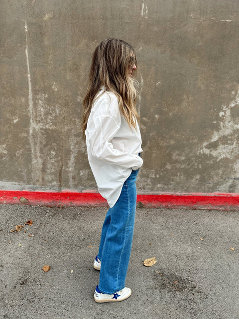 High Rise Wide Leg Denim - ascot + hart