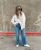 High Rise Wide Leg Denim - ascot + hart