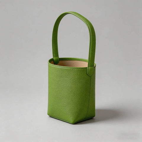 Mia Pebbled Leather Bucket Bag