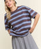 Emery Stripe Oversized Top