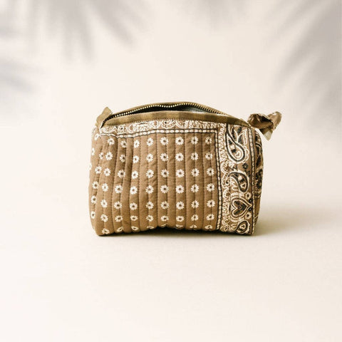Small Olive Bandana Pouch