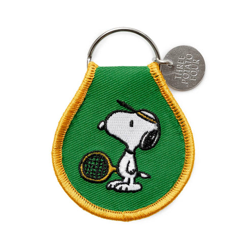 3P4 x Peanuts® - Snoopy Tennis Patch Keychain - ascot + hart