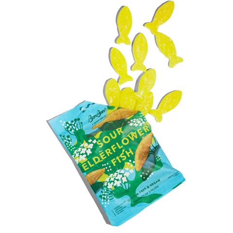 Swedish Candy - Sour Elderflower Fish - 5.2oz