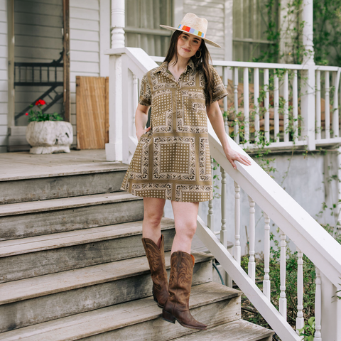 Tegan Bandana Mini Dress