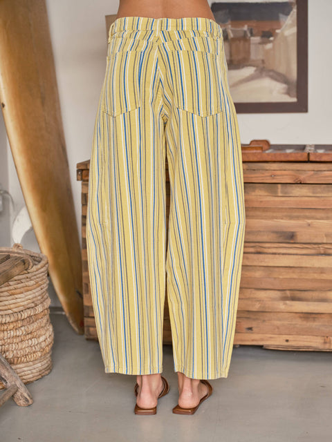 Naomi Striped Barrel Pants