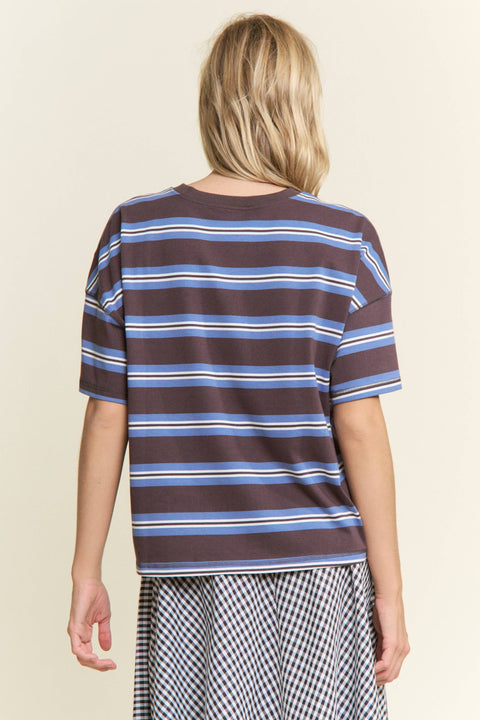 Emery Stripe Oversized Top
