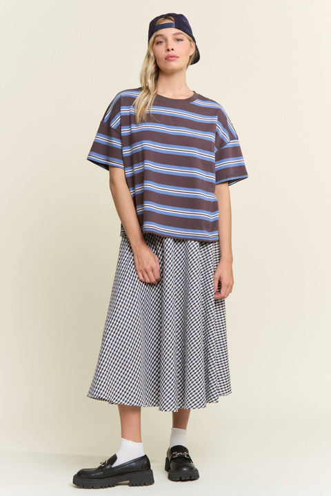 Emery Stripe Oversized Top