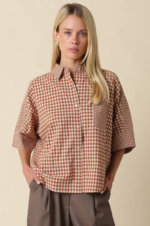 Brielle Gingham Blouse