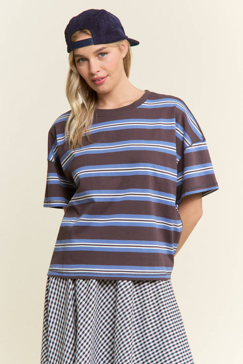 Emery Stripe Oversized Top