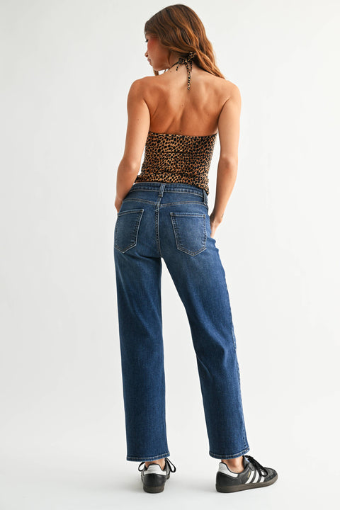 Ashby Mid Rise Wide Leg Jeans