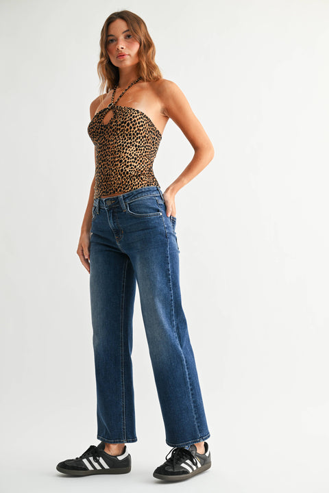 Ashby Mid Rise Wide Leg Jeans