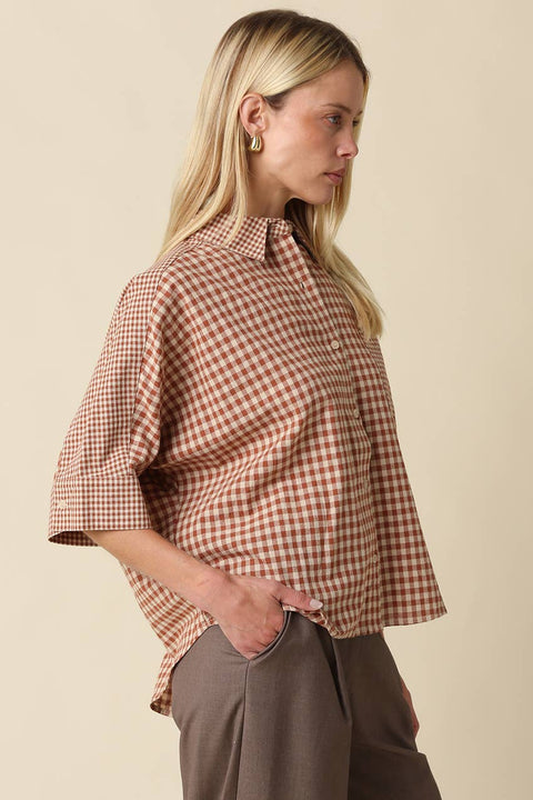 Brielle Gingham Blouse