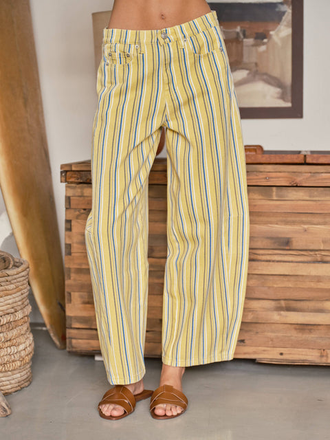 Naomi Striped Barrel Pants
