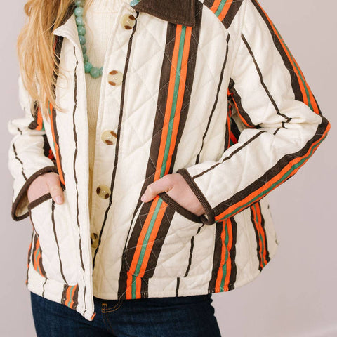Hadley Vintage Stripe Barn Jacket