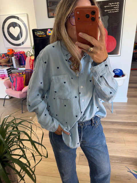 Sophie Chambray Heart Shirt