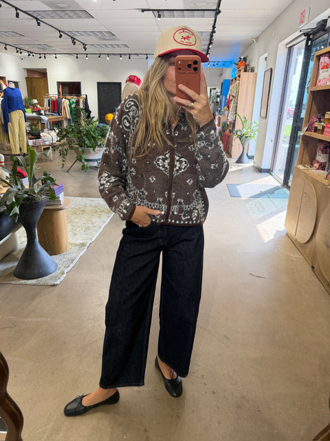 Eden Bandana Hooded Cardigan