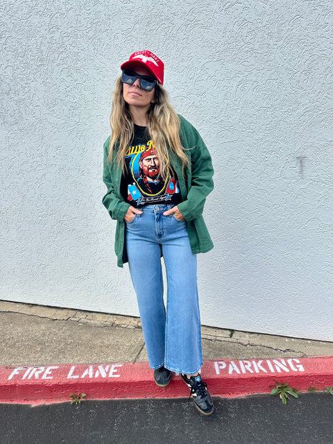 High Rise Wide Leg Denim
