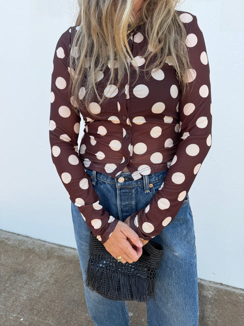 Lillian Polka Dot Blouse