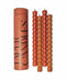 Red / Terracotta Unscented Taper Candles (Set of 4)