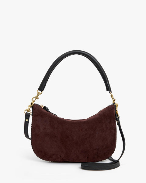 Clare V. Petit Moyen - Truffle Suede w/ Whipstitch