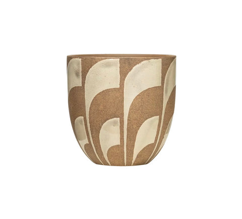 Hand Painted Terracotta Planter