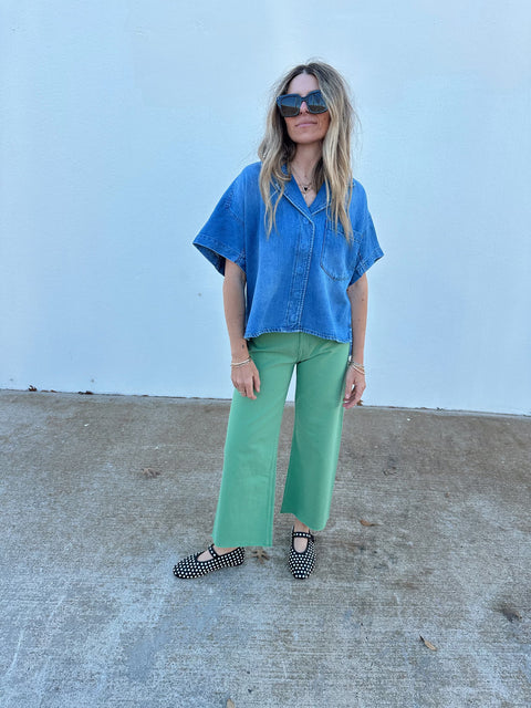 Penny High Rise Wide Leg Crop