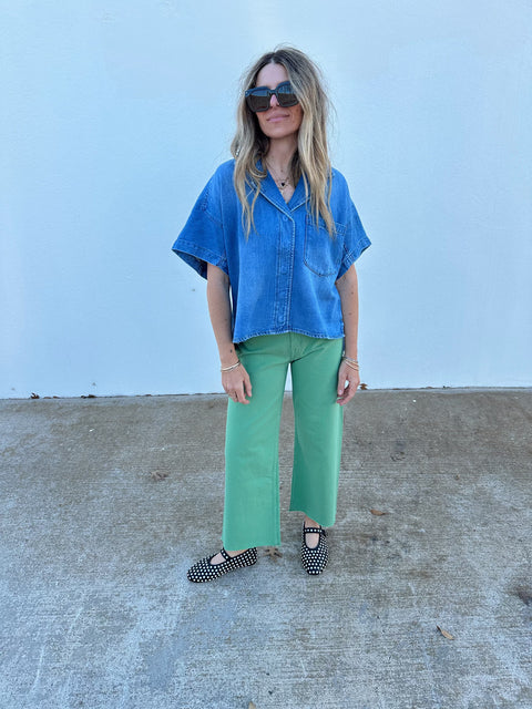 Penny High Rise Wide Leg Crop