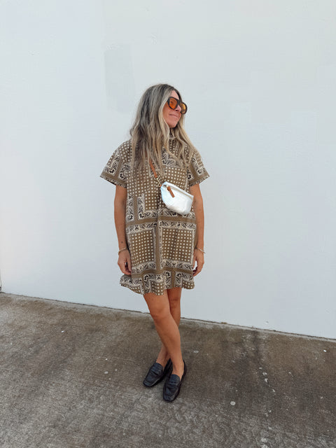 Tegan Bandana Mini Dress
