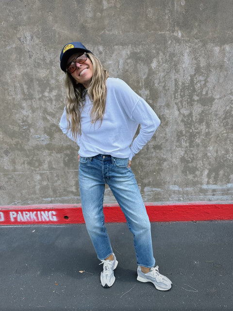 Charlie High Rise Classic Straight Ankle Denim