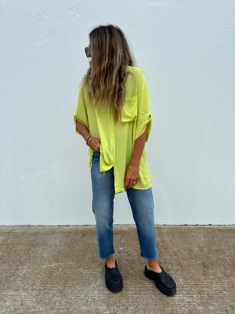 Charlie High Rise Classic Straight Ankle Denim