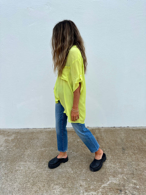 Charlie High Rise Classic Straight Ankle Denim