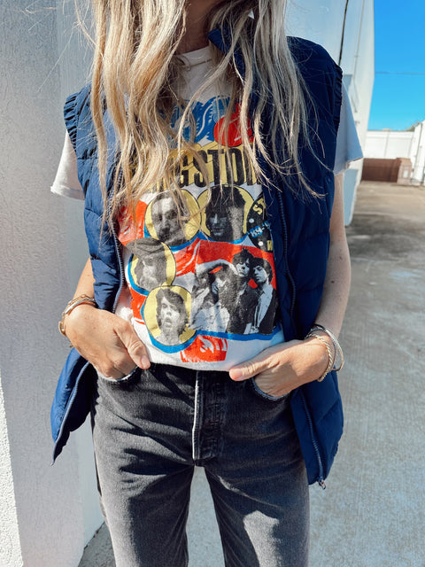 MIDNIGHT RAMBLER '90S FIT DESTROYED TEE