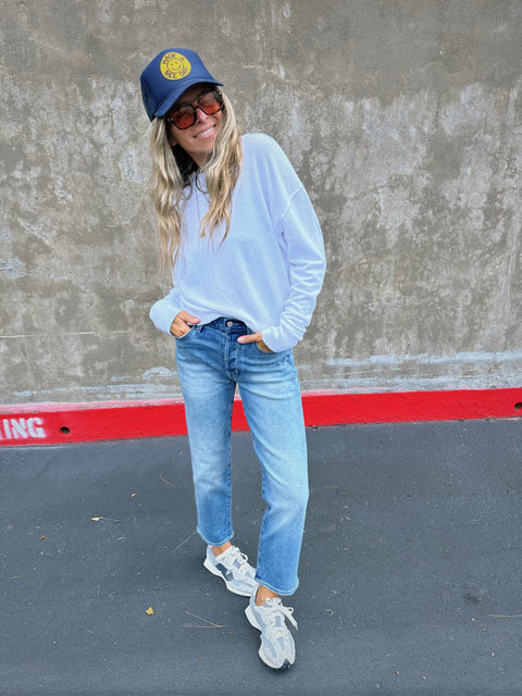Charlie High Rise Classic Straight Ankle Denim