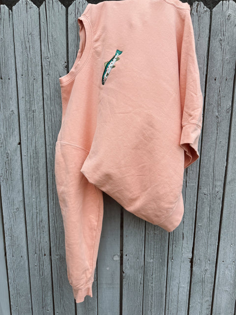 A+H Embroidered Trout Pullover - ascot + hart