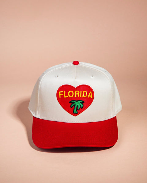 A+H Florida Heart Two Tone Hat - ascot + hart