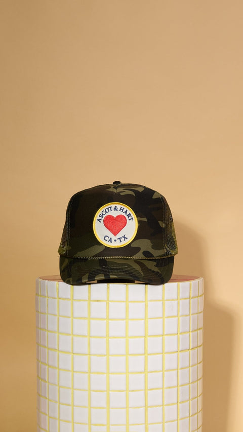A+H Heart Patch Trucker - ascot + hart