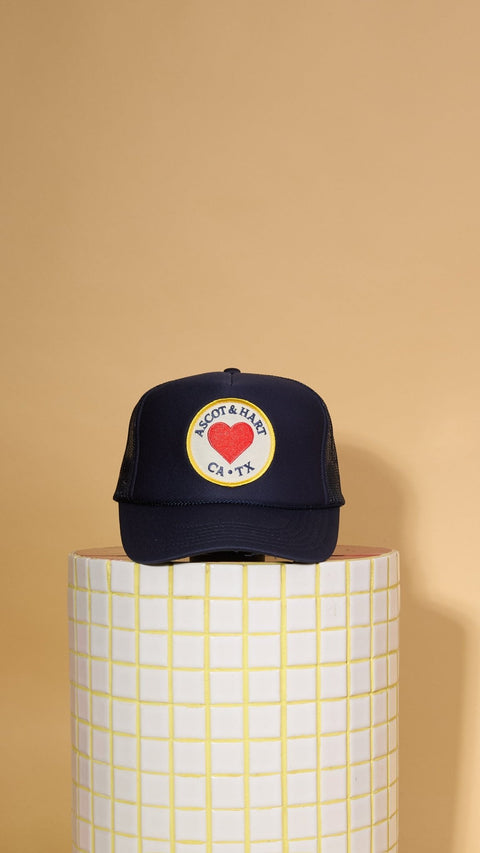 A+H Heart Patch Trucker - ascot + hart