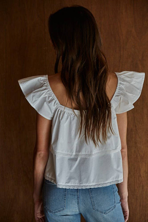 Aila Square Neck Blouse - ascot + hart