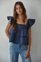 Aila Square Neck Blouse - ascot + hart