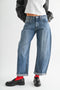 Ainsley Barrel Cuff Jeans - ascot + hart