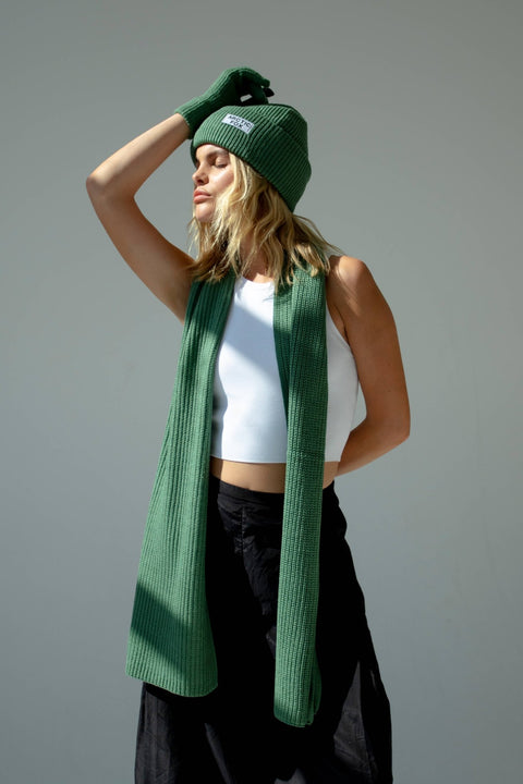 Arctic Fox Beanie - Forest Fern - ascot + hart