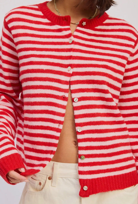 Arden Striped Cardigan - ascot + hart