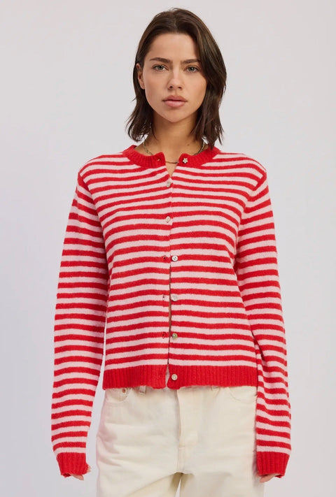 Arden Striped Cardigan - ascot + hart
