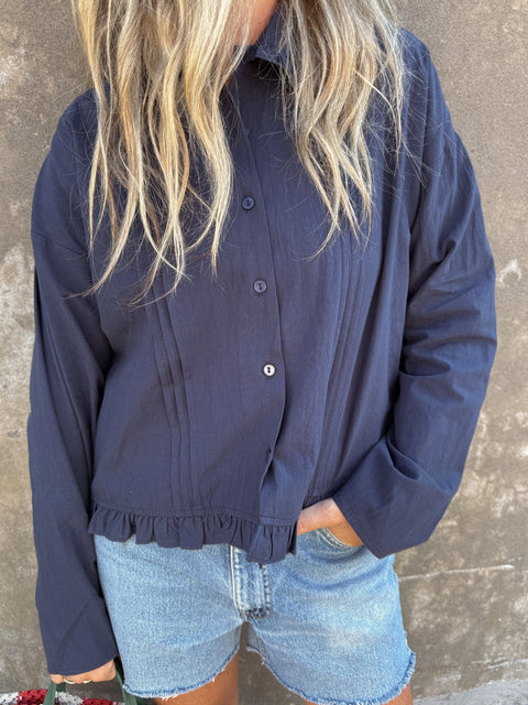 Aubrie Ruffle Blouse - ascot + hart