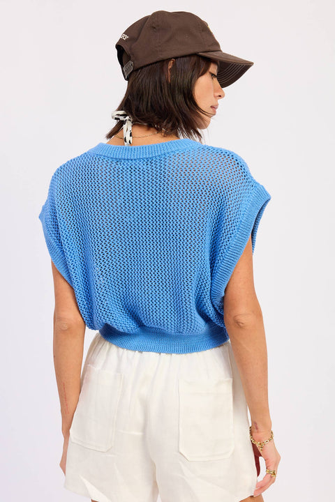 Ava Sleeveless Crochet Top - ascot + hart