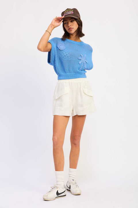 Ava Sleeveless Crochet Top - ascot + hart