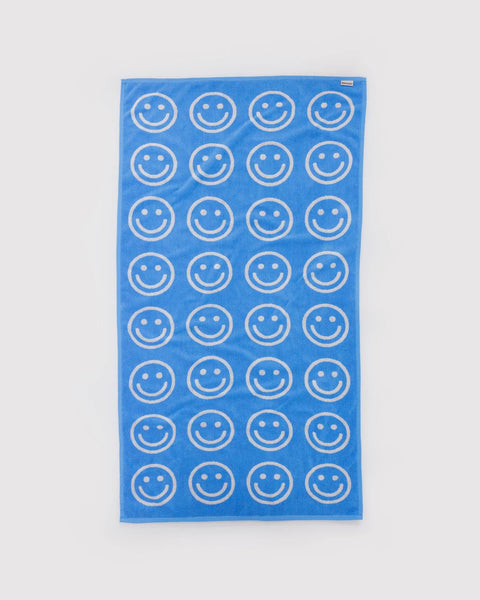 Bath Towel - Sky Blue Happy - ascot + hart