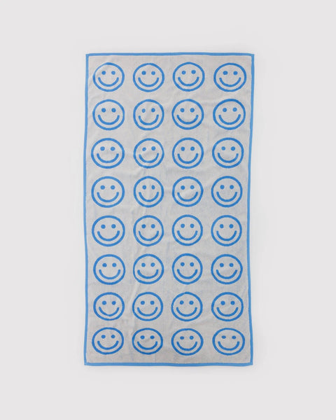 Bath Towel - Sky Blue Happy - ascot + hart