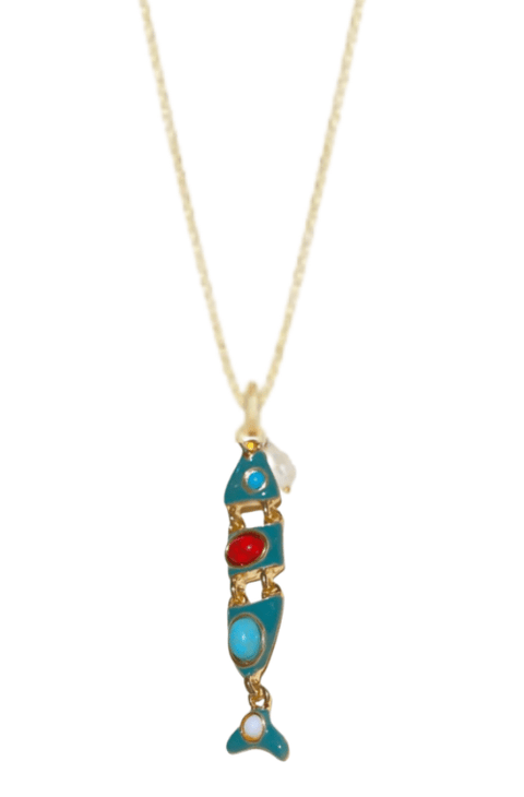 Big Catch Multi Stone Necklace - ascot + hart