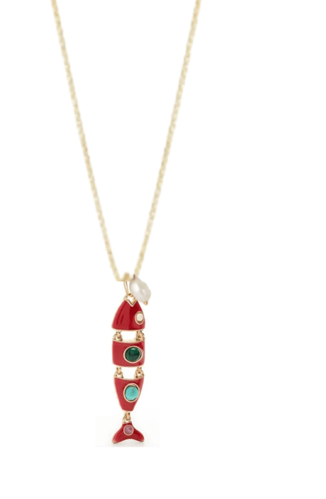 Big Catch Multi Stone Necklace - ascot + hart